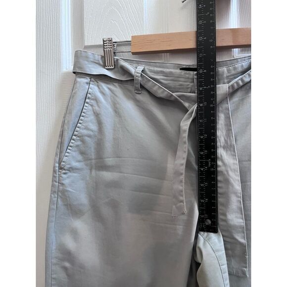 Banana Republic Factory Women’s Grey Chino Self Tie Waist Pocket Pant Size 6R - Picture 6 of 10
